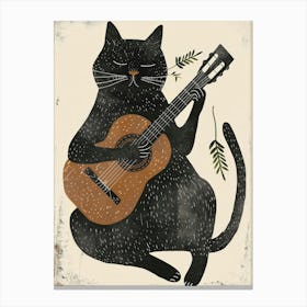 Cat Playing Guitar 2 Canvas Print