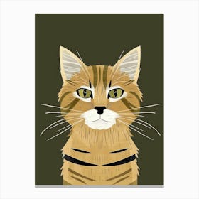 Portrait Of A Cat 6 Canvas Print