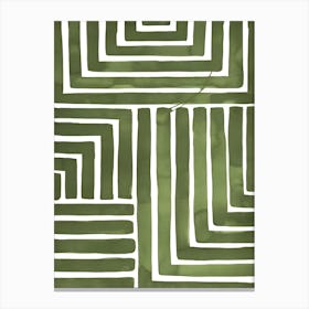 Green Maze Canvas Print