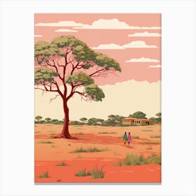 Malawi Travel Illustration Canvas Print