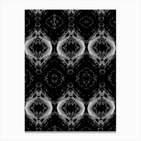 Abstract Black And White Pattern 11 Canvas Print