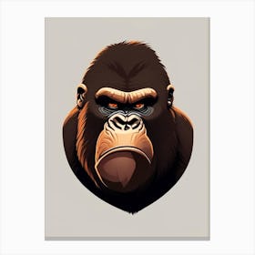 Angry Gorilla, Gorillas Kawaii 2 Canvas Print