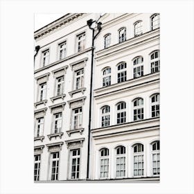 Row Of Buildings Canvas Print