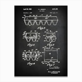 Egg Carton Art Kitchen Art Kitchen Egg Poster Kitchen Patent Vintage Kitchen Poster Egg Carton Cook Print Patent Print Hk196b1 Canvas Print