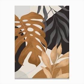 Abstract Art Tropical Leaves 146 Canvas Print
