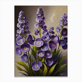 Purple Flowers Canvas Print