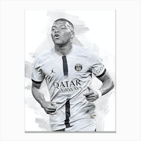 Kylian Mbappé France 1 Canvas Print