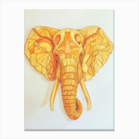 Elephant Head 1 Canvas Print