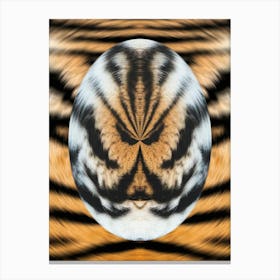 Siberian Tiger Fur Egg 2 Canvas Print