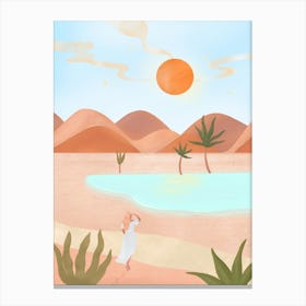 Desert Oasis Canvas Print