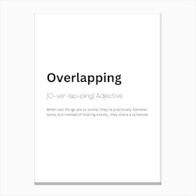 Overlapping Definition Meaning 1 Leinwandbild