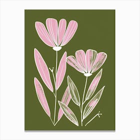 Pink & Green Lilac 2 Canvas Print