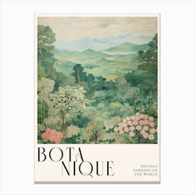 Botanique Fantasy Gardens Of The World 3 Canvas Print