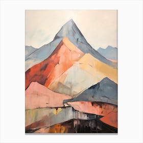 Mount Crillon Usa Mountain Painting Canvas Print