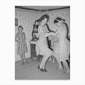 Dancers At The Square Dance, Pie Town, New Mexico By Russell Lee Canvas Print
