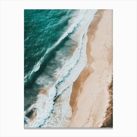 Aerial View Of The Beach 2 Canvas Print