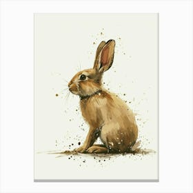 Californian Rabbit Nursery Illustration 2 Canvas Print