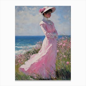 Lady In Pink 7 Canvas Print