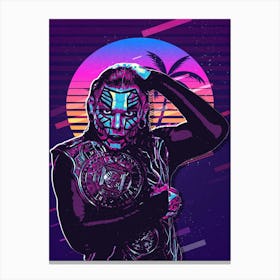 Jeff Hardy 80s Retro Canvas Print