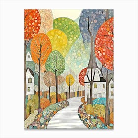 Autumn Road Canvas Print