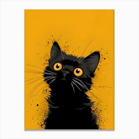 Black Cat Canvas Print