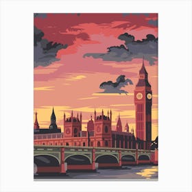 Big Ben At Sunset Canvas Print