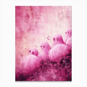 Pink Ghosts Canvas Print