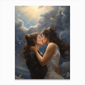 Kiss my kiss Canvas Print