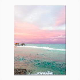 Turtle Beach, Panglao Island, Philippines Pink Photography  Canvas Print