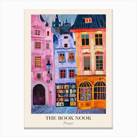 Prague Book Nook Bookshop 2 Poster Canvas Print