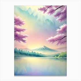 Sakura Blossoms At Sunrise Canvas Print