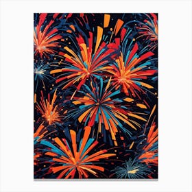 Fireworks Background 1 Canvas Print