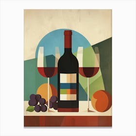 Wine And Fruit 1 Canvas Print