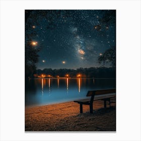 Night Sky With Stars 1 Canvas Print