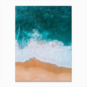 Aerial View Of A Beach 149 Canvas Print