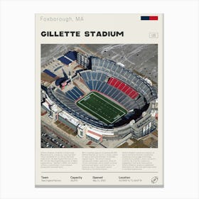 New England Patriots - Gillette Stadium Canvas Print