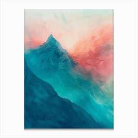 Abstract Mountain Painting 2 Canvas Print