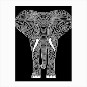 Elephant Vector Illustration 1 Canvas Print