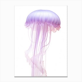 Mauve Stinger Jellyfish Simple 1 Canvas Print