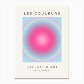 Les Couleurs | 08 - Gradient Pink And Blue Aura Canvas Print