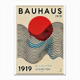 Bauhaus exhibitio 1919 poster Stampe su tela