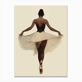 Back view Ballerina Canvas Print