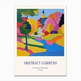 Colourful Gardens Kew Gardens Hillsborough Canada 3 Blue Poster Canvas Print