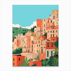 Italy 2 Travel Illustration Canvas Print