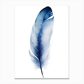 Blue Feather Canvas Print