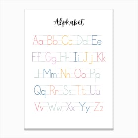 Alphabet Lettering Canvas Print