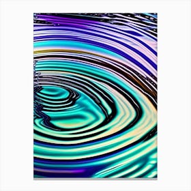 Water Ripples Waterscape Pop Art Photography 2 Canvas Print