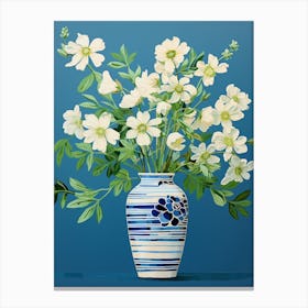 Flowers In A Vase Still Life Painting Floral Bouquet 1 Canvas Print