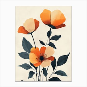 Orange Poppies 8 Canvas Print