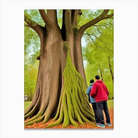 Tree In The Forest Canvas Print